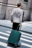 HotWay Checked In Luggage with Spinner Wheels, PC Hard Shell Zipperless Suitcase with Aluminum Frame and TSA Lock, Large Lightweight Suitcase for Business Travel, (Green, 28 Inch)