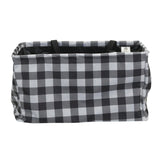 Household Essentials Black and White Plaid Krush Container All - Purpose Utility Tote