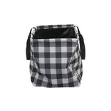 Household Essentials Black and White Plaid Krush Container All - Purpose Utility Tote