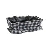 Household Essentials Black and White Plaid Krush Container All - Purpose Utility Tote