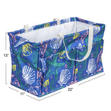 Household Essentials Sea Shell Krush Container All - Purpose Utility Tote with Pockets
