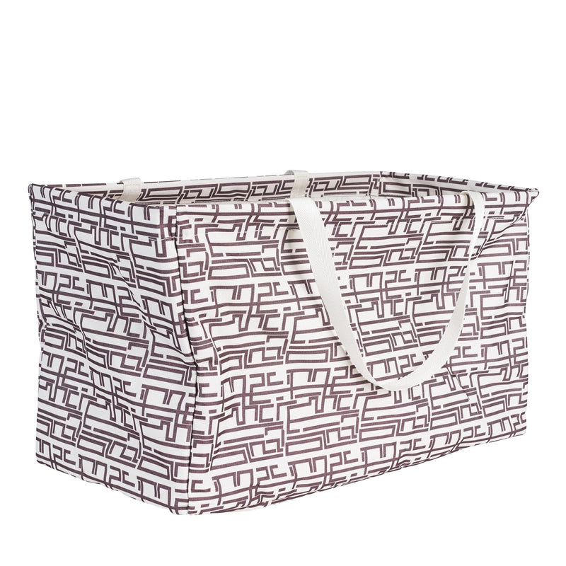 Household Essentials Tan Geometric Krush Container All - Purpose Utility Tote