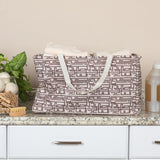 Household Essentials Tan Geometric Krush Container All - Purpose Utility Tote