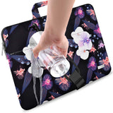 Hseok Laptop Shoulder Bag 13 13.3 14 Inch Case Compatible with MacBook Pro/Neo 14" M5/M4/M3/M2/M1,Mac Air/pro/Neo 13" and Most 13 13.3 14 Notebooks,Spill - Resistant Briefcase,Jellyfish Flower