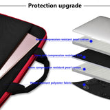 Hseok Laptop Sleeve 13 - 14 Inch Case Briefcase Compatible with MacBook Pro 14 inch M4/M3/M2/M1 All Model of 13.3 Inch Mac Air/Pro, XPS 13 14, Most Popular 13" - 14" Notebooks,B01K03