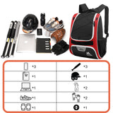 Hsmihair Baseball Bag - Baseball Backpack Holder, Large Main Compartment,T - Ball & Softball Equipment & Gear for Youth and Adults,Holds Bats, Helmet, Gloves