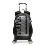 HTgroce Rolling Backpack with Wheels for Boys Roller Wheels Backpacks Big Kids Laptop Luggage Travel Suitcase for Teen Boys