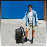 HTgroce Rolling Backpack with Wheels for Boys Roller Wheels Backpacks Big Kids Laptop Luggage Travel Suitcase for Teen Boys