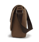 HuaChen Vintage Canvas Messenger Bag fits 15” Laptop,Shoulder Satchel Crossbody Sling Bookbag for Men & Women - M36 Coffee Large