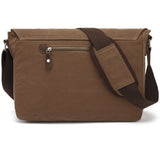 HuaChen Vintage Canvas Messenger Bag fits 15” Laptop,Shoulder Satchel Crossbody Sling Bookbag for Men & Women - M36 Coffee Large