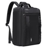 HUAETING 3 in 1 Laptop Bag for Men 15.6-17 Inch Computer Bag Laptop Backpack Convertible Briefcase Messenger Shoulder Bag Work Business Backpack Travel Bag for Men/Women Black