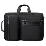 HUAETING 3 in 1 Laptop Bag for Men 17.3 Inch Laptop Backpack Computer Bag for Business/Work/Travel Convertible Backpack Messenger Shoulder Bag for Men Women Black