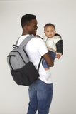 HUGGIES Unisex - adult Day Pack Diaper Backpack, Black/Solid, One Size
