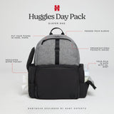 HUGGIES Unisex - adult Day Pack Diaper Backpack, Black/Solid, One Size