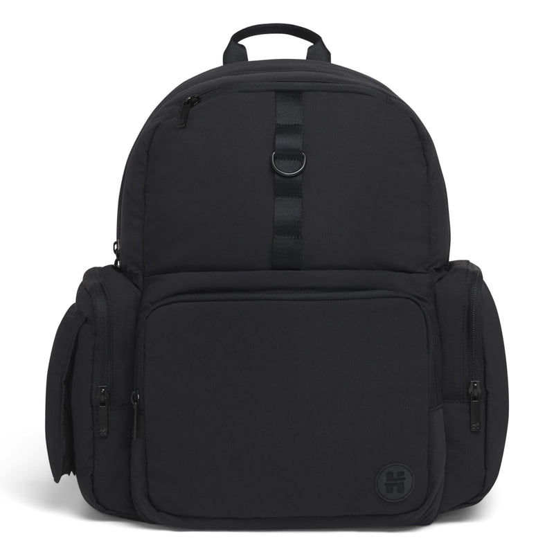 HUGGIES Unisex - adult Day Pack Diaper Backpack, Black/Solid, One Size