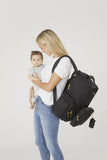 HUGGIES Unisex - adult Signature Hug Pack Diaper Backpack, Cognac Leather, One Size