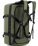 Hulongo 40L/60L/90L Large Waterproof Duffle Bag Backpack for Men, Mens Duffel Backpack Bags for Traveling, Heavy Duty (Green, 60L)