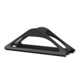 HumanCentric Vertical Laptop Stand for Desks in Matte Black, Upright Adjustable Holder to Dock Apple MacBook Stand, and Other Laptops to Organize Work & Home Office, Automatic Grip