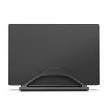 HumanCentric Vertical Laptop Stand for Desks in Matte Black, Upright Adjustable Holder to Dock Apple MacBook Stand, and Other Laptops to Organize Work & Home Office, Automatic Grip