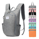 HumbleByte 10L Foldable Lightweight Backpack – Packable Travel Daypack for Hiking, Cycling & Everyday Use – Water-Resistant Travel Bag with Multi-Pocket Design for Women & Men(Gray)