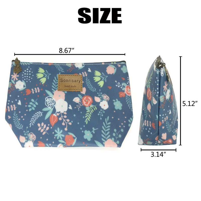 Hunger Flower Leaves Make - Up Cosmetic Tote Bag Carry Case, 14 Patterns (P1141706)
