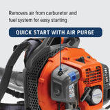 Husqvarna 150BT Gas Leaf Blower, 51 - cc 2.16 - HP 2 - Cycle Backpack Leaf Blower, 765 - CFM, 270 - MPH, 22 - N Powerful Clearing Performance and Ergonomic Harness System, 970466901