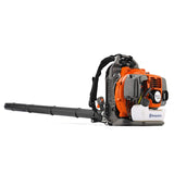 Husqvarna 350BT Gas Leaf Blower, 50.2 - cc 2.1 - HP 2 - Cycle Backpack Leaf Blower with 692 - CFM, 180 - MPH, 21 - N Powerful Clearing Performance and Ergonomic Harness System, Gifts for dad