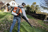 Husqvarna 360BT Gas Leaf Blower, 65.6 - cc 3.81 - HP 2 - Cycle Backpack Leaf Blower with 890 - CFM, 232 - MPH, 30 - N Powerful Clearing Performance and Load - Reducing Harness, Gifts for Men