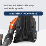 Husqvarna 360BT Gas Leaf Blower, 65.6 - cc 3.81 - HP 2 - Cycle Backpack Leaf Blower with 890 - CFM, 232 - MPH, 30 - N Powerful Clearing Performance and Load - Reducing Harness, Gifts for Men
