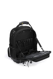 HY Toolbags Tech Pac Pro Professional Tool Backpack with 49 Pockets, Black Nylon, Waterproof Base, Heavy Duty Zipper, 32L Capacity, Tool Organizer for Electrician and HVAC
