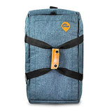 Hybrid Backpack/Duffle - Smell Proof - Weather Resistant - With Combo Lock (Navi Denim) US PATENT NUMBER D819327