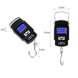 Hyindoor Portable Luggage Scale 50kg/110lb Electronic Digital Suitcase Weight Scale Travel Bag Hanging Weighing Scale