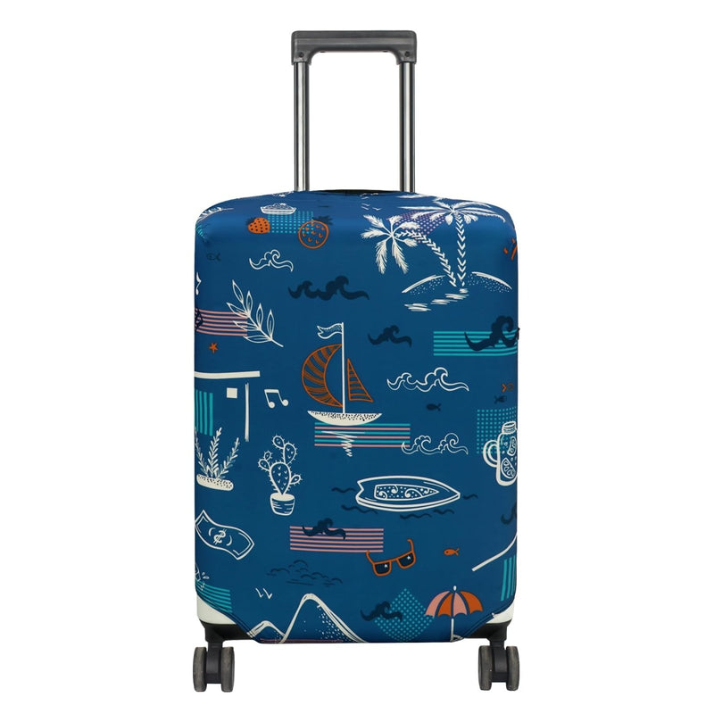 HYPER VENTURE Washable Luggage Cover - Fashion Suitcase Protector Fits 31 - 32 Inch Luggage (Hawaii Beach, XL)