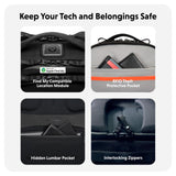 HyperPack Pro 22L Slim Travel Backpack with 'Find My' Compatibility - Fits up to 16” Laptop. Anti Theft w/RFID Protective Pocket.