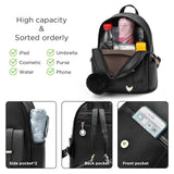 I IHAYNER Girls Fashion Mini Backpack Purse for Women Teenage Girls - PU Leather Pompom Shoulder Bag in Purple