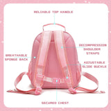 I IHAYNER Kids Glitter Initial Backpack Mini Backpack for Girls Lightweight Toddler Preschool Backpack Girls Personalized Trendy Stuff Gifts Pink A