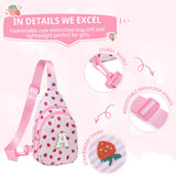 I IHAYNER Small Initial Sling Bag for Gilrs - Birthday Gifts for 4 5 6 7 8 9 10 11 12 13 Year Old Girls Crossbody Bag Purse Cute Personalized Trends Stuff Fashion Waist Pack Pink - A