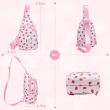 I IHAYNER Small Initial Sling Bag for Gilrs - Birthday Gifts for 4 5 6 7 8 9 10 11 12 13 Year Old Girls Crossbody Bag Purse Cute Personalized Trends Stuff Fashion Waist Pack Pink - A