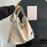 IAMUHI Women Canvas Shoulder Bag Convertible Backpack Casual Crossbody Bag Tote Purse for Daily/Travel/Work,Beige