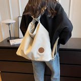 IAMUHI Women Canvas Shoulder Bag Convertible Backpack Casual Crossbody Bag Tote Purse for Daily/Travel/Work,Beige