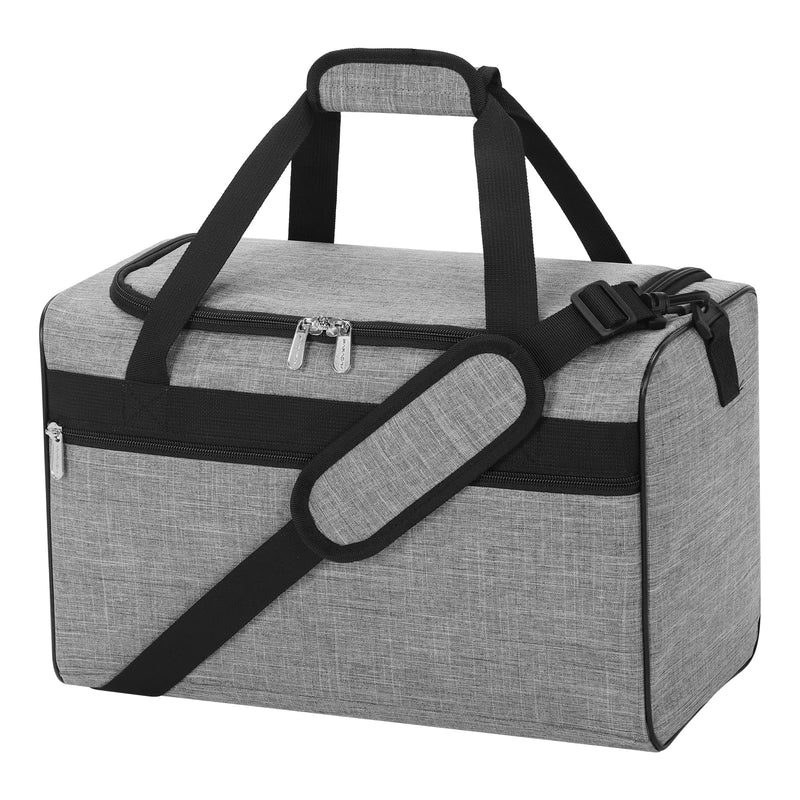 iFARADAY Carry on Luggage 22x14x9 Airline Approved, Carry On Duffle Bag for Travel, Weekender Overnight Gym Duffle Bag for Women and Men (Light Grey, 20L)
