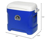IGLOO 30 Quart Contour Cooler, Blue