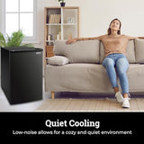 Igloo 3.2 Cu.Ft. Mini Fridge with Freezer - Single Door Compact Refrigerator with Glass Shelves for Homes, Dorms & Offices- Keep Snacks, Drinks & Frozen Foods Cool with Temperature Control Mini Fridge