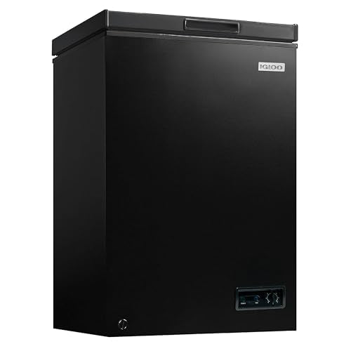 Igloo 3.5 Cu Ft. Upright Deep Freezer Chest- Deep Freezer with Quick Freezing System & Adjustable Thermostat- Low Noise Freezer with | Backpacks4Less
