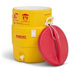 Igloo 400 Series Water Cooler, 10 gal, 16 dia x 23.5 h, /Red