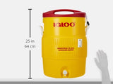 Igloo 400 Series Water Cooler, 10 gal, 16 dia x 23.5 h, /Red