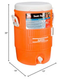 Igloo 5 Gallon Cooler with Seat Lid in Orange