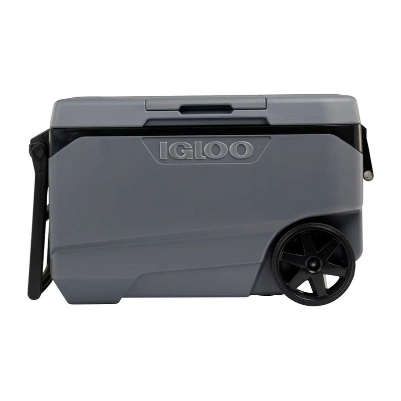 Igloo 90QT MaxCold Rolling Cooler, 137 - Can Capacity, All - Terrain Wheels, Heavy - Duty Poly Construction