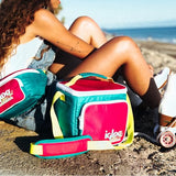 Igloo 90s Retro Collection Square Lunch Box Cooler with Front Pocket and Adjustable Strap, Insulated Leakproof Lunch Cooler Bag, Reusable Lunch Tote