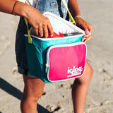 Igloo 90s Retro Collection Square Lunch Box Cooler with Front Pocket and Adjustable Strap, Insulated Leakproof Lunch Cooler Bag, Reusable Lunch Tote